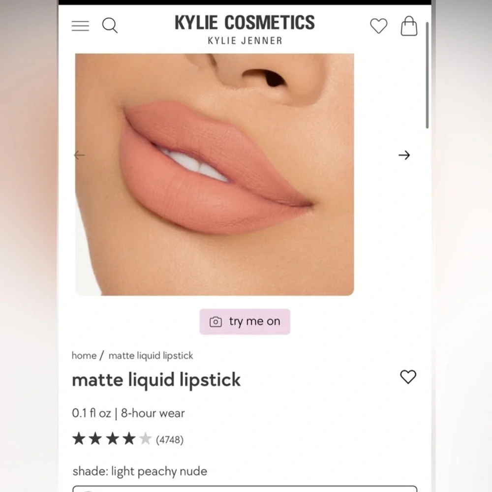 Kylie Matte Liquid Lipstick in #820 Another Day, Another Nude NEW